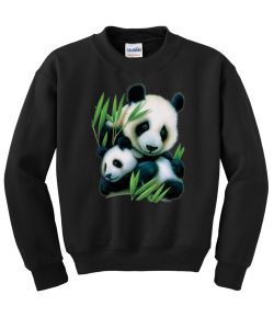Panda and Cub Crew Neck Sweatshirt - MENS Sizing