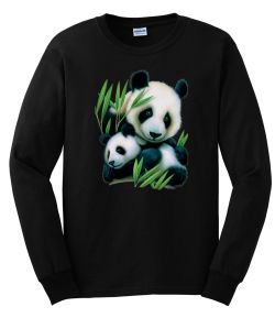 Panda and Cub Long Sleeve T-Shirt