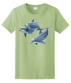 Three Dolphins Ladies Tee