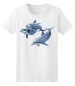 Three Dolphins Ladies Tee