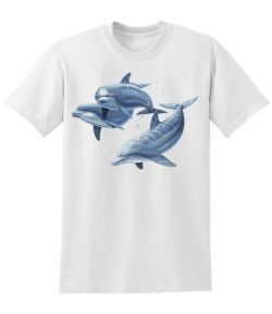 Three Dolphins 50/50 Tee