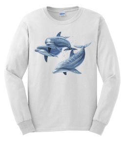 Three Dolphins Long Sleeve T-Shirt