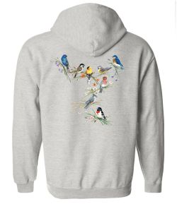 Birds of a Feather Zip Up Hooded Sweatshirt
