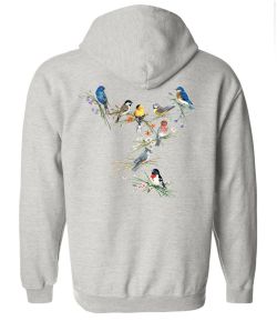 Birds of a Feather Zip Up Hooded Sweatshirt