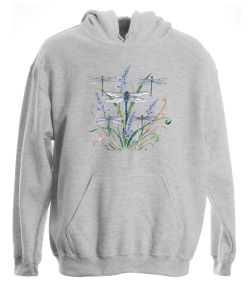 Dragonfly Lace Pullover Hooded Sweatshirt