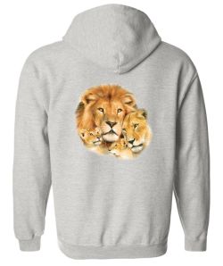 Lion Pride Zip Up Hooded Sweatshirt
