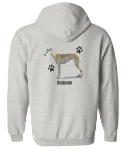 Greyhound Zip Up Hooded Sweatshirt
