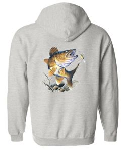 Walleye Zip Up Hooded Sweatshirt