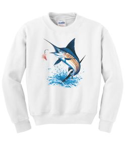 Blue Marlin Crew Neck Sweatshirt - MENS Sizing