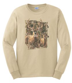 In His Domain Whitetail Deer Long Sleeve T-Shirt
