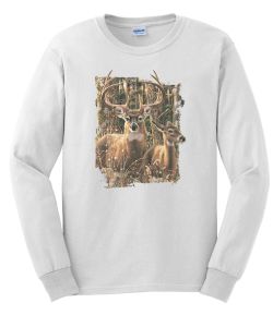 In His Domain Whitetail Deer Long Sleeve T-Shirt