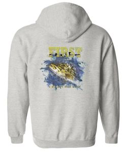 First Stike Smallmouth Bass Zip Up Hooded Sweatshirt