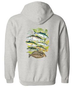 Phantoms Saltwater Fish Zip Up Hooded Sweatshirt