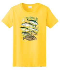 Phantoms Saltwater Fish Ladies Tee