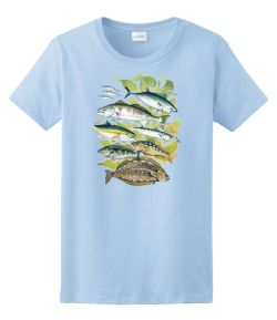 Phantoms Saltwater Fish Ladies Tee