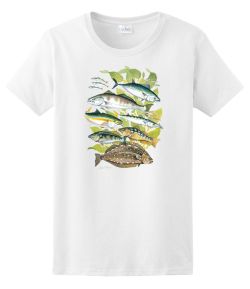 Phantoms Saltwater Fish Ladies Tee