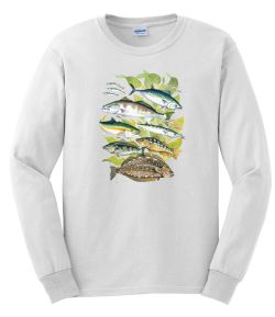 Phantoms Saltwater Fish Long Sleeve T-Shirt