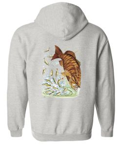 Small Mouth Bass Zip Up Hooded Sweatshirt