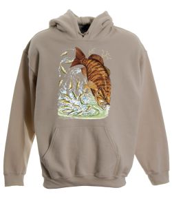 Small Mouth Bass Pullover Hooded Sweatshirt