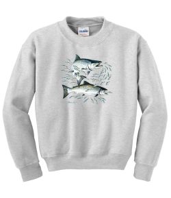 Salmon Crew Neck Sweatshirt - MENS Sizing