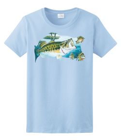 Large Mouth Bass Ladies Tee