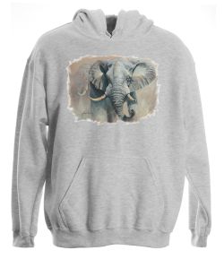 Elephant Pullover Hooded Sweatshirt
