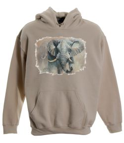 Elephant Pullover Hooded Sweatshirt