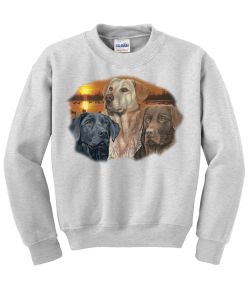 Sunset Labrador Retrievers Crew Neck Sweatshirt