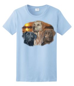 Sunset Labrador Retrievers Ladies Tee