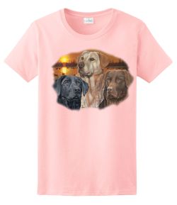 Sunset Labrador Retrievers Ladies Tee