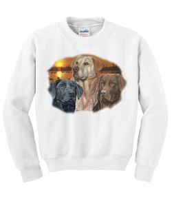 Sunset Labrador Retrievers Crew Neck Sweatshirt