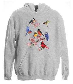 Songbirds of America Pullover Hooded Sweatshirt