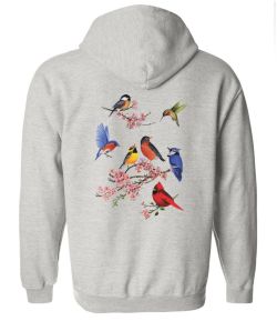 Songbirds of America Zip Up Hooded Sweatshirt