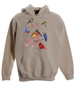 Songbirds of America Pullover Hooded Sweatshirt