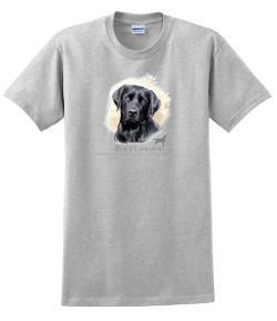 Black Labrador Head T-Shirt