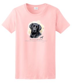 Black Labrador Head Ladies Tee