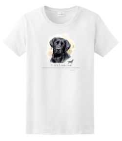 Black Labrador Head 50/50 Tee