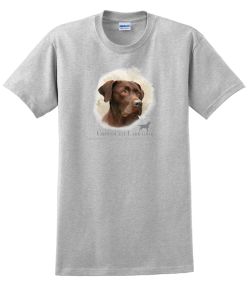 Chocolate Labrador Head T-Shirt