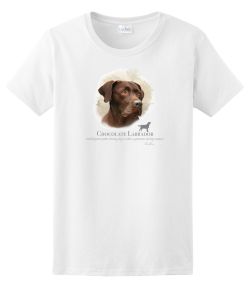 Chocolate Labrador Head 50/50 Tee