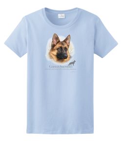 German Shepherd Head Ladies Tee