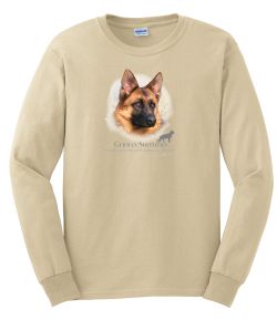 German Shepherd Head Long Sleeve T-Shirt