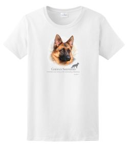 German Shepherd Head 50/50 Tee