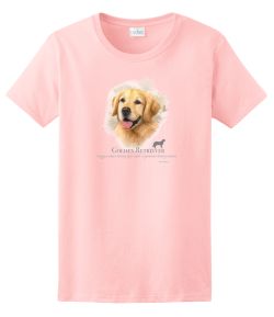 Golden Retriever Head Ladies Tee