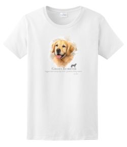 Golden Retriever Head 50/50 Tee