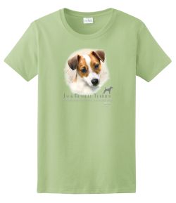 Jack Russell Head Ladies Tee