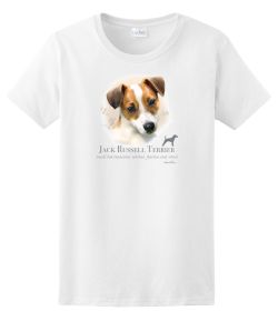 Jack Russell Head 50/50 Tee