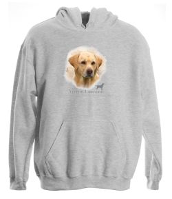 Yellow Labrador Head Pullover Hooded Sweatshirt