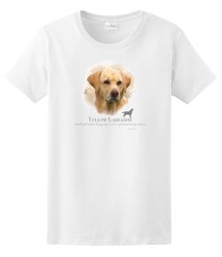 Yellow Labrador Head 50/50 Tee