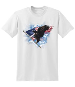 Patriotic Flying Eagle 50/50 Tee