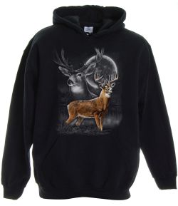 Deer Wilderness Pullover Hooded Sweatshirt